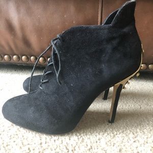 Black suede bottles by Sam Edelman